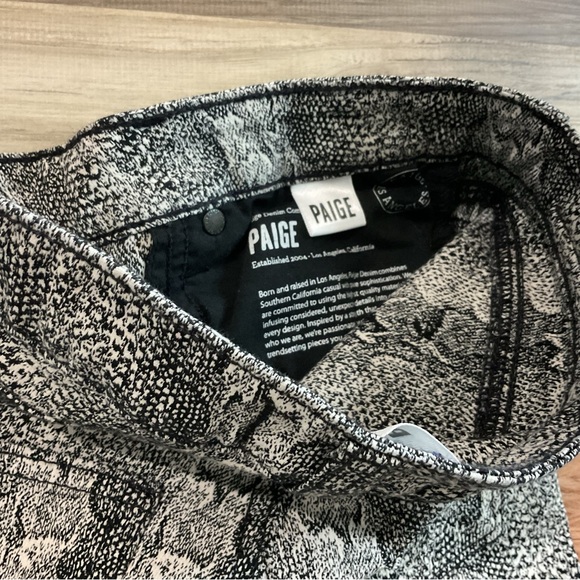 Paige Verdugo Ultra Skinny Python Pants Size 28 - Picture 10 of 11